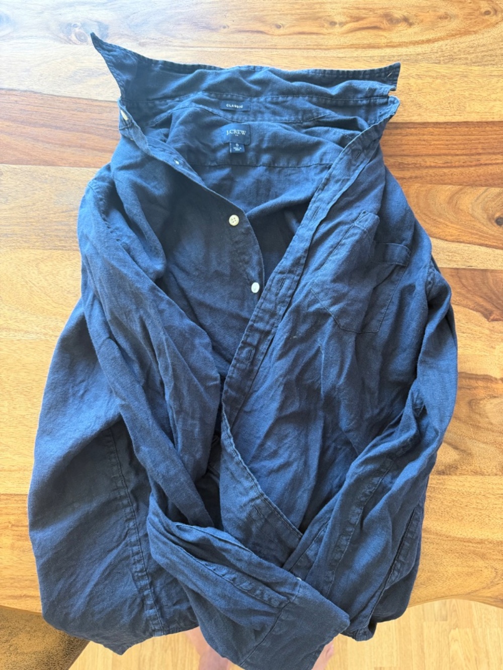 J.Crew Linen button down - Picture 2 of 3